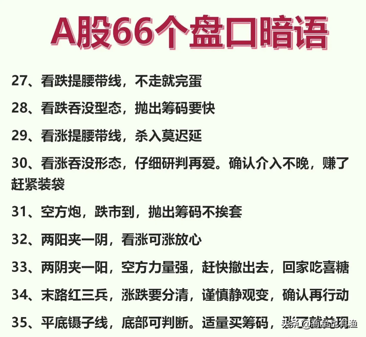 A股傻瓜式炒股方法六七原则牢记66个盘口语言稳赚不亏！