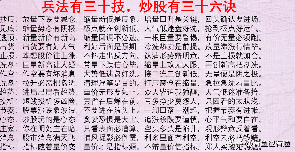 如果你未来5年不打算离开股市请用心领悟我珍藏15年的炒股要诀