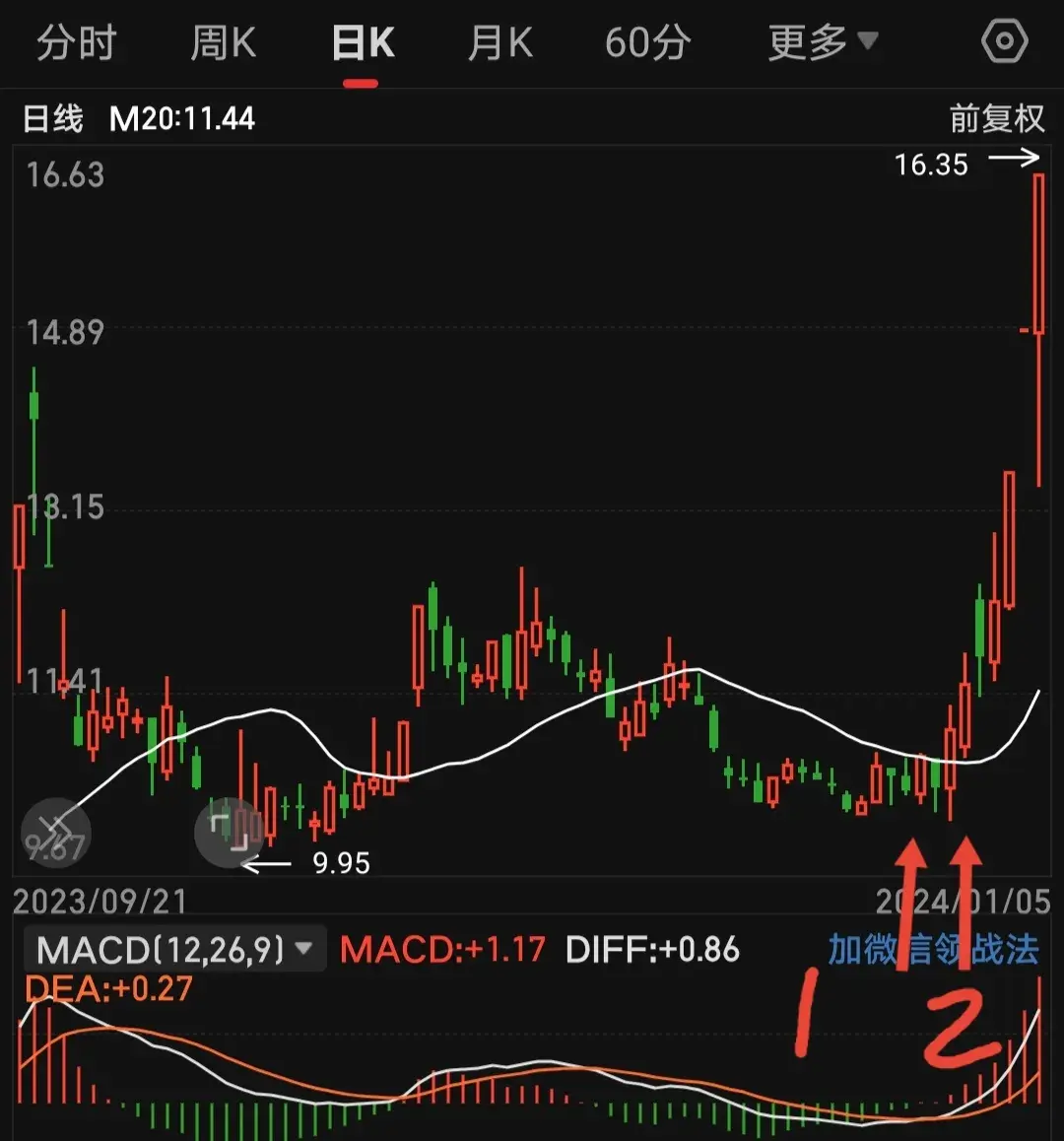 一条20均线多空走势尽在其中均线画图