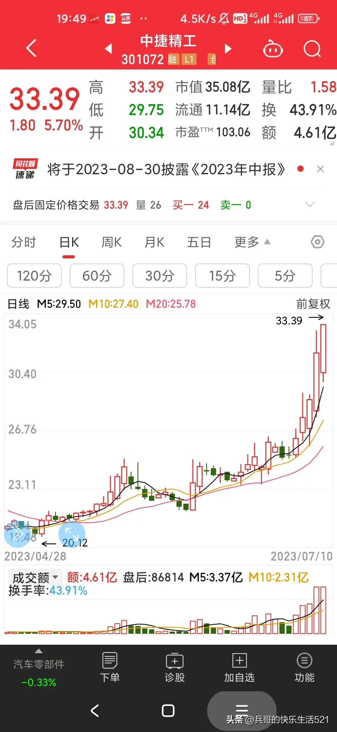 股票操作的一些要点