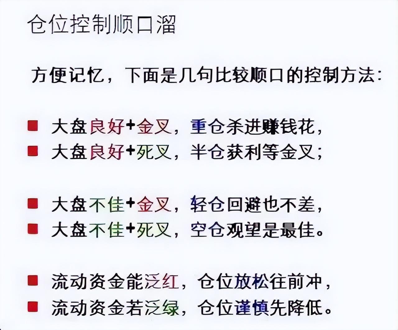 中国股市永不踏空和永不满仓仅仅8字终身受用！精辟