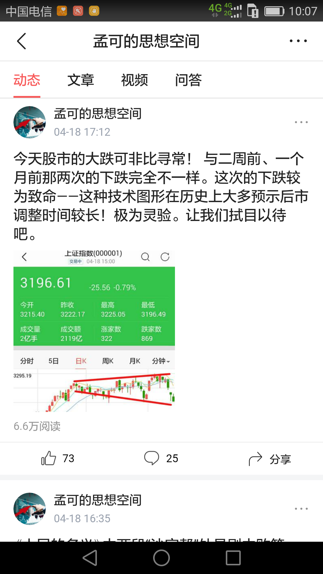 行情走势出现这种形态马上要跑！后市暴跌的概率是999！