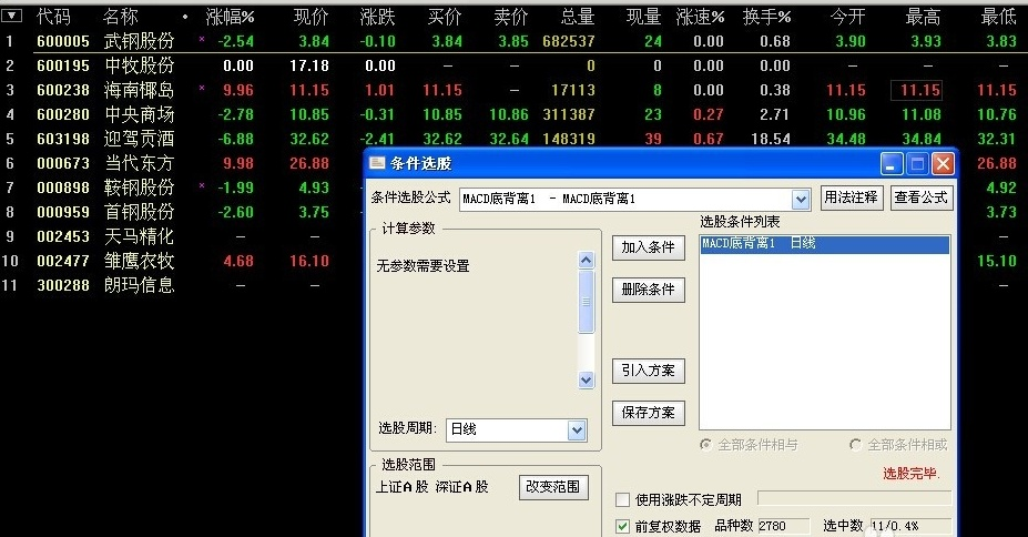 炒股秘籍利用选股公式筛选股票之详细教程！