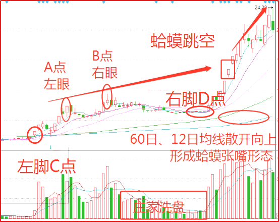 蛤蟆跳空K线形态识别拉升信号捕捉强势上涨的黑马股！