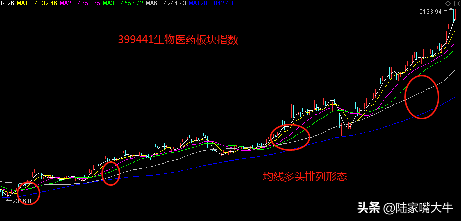 技术实战寻找均线多头排列形态下的牛股