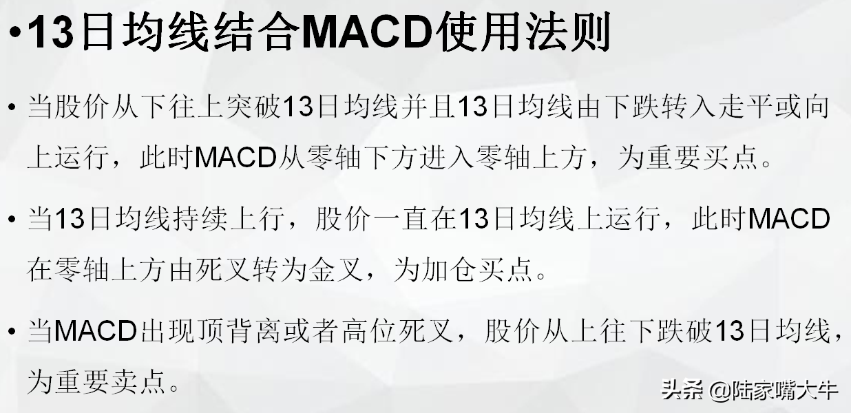 均线是舞台K线是人13日均线就是第一个黄金舞台