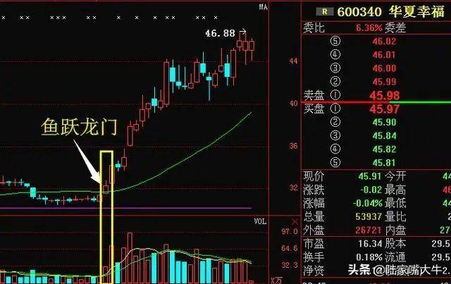鱼跃龙门形态典型的看涨信号轻松捕捉强势股实战图解