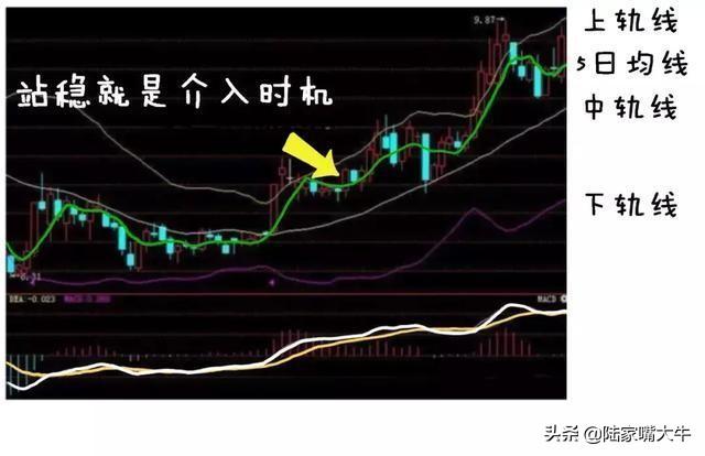 BOLL布林线怎么用！布林线5日均线和MACD指标共振的买卖方法