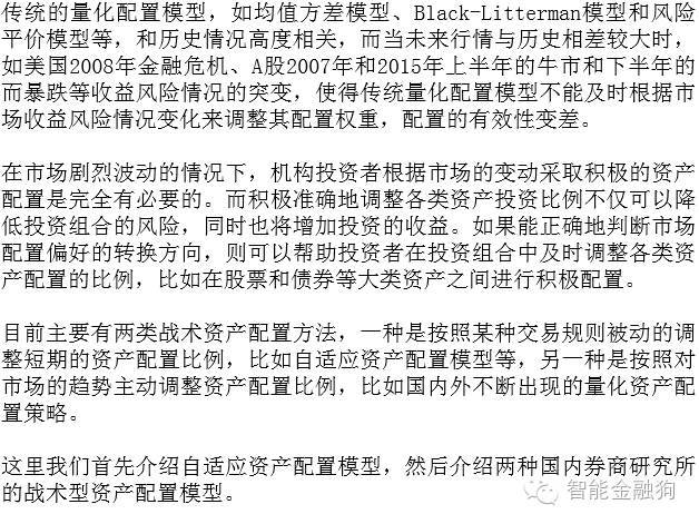 策略研究交易实战学堂量化投资之资产配置原则与实践四