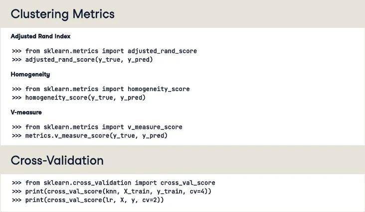 pythonScikitlearn用法一览表