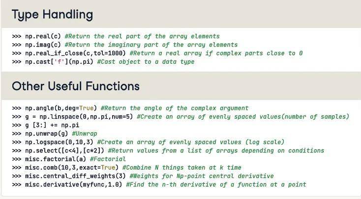 pythonSciPy用法一览表