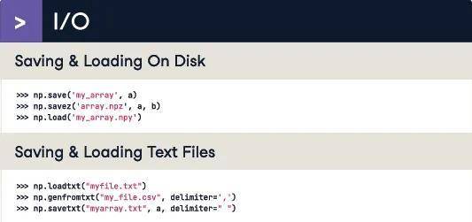 pythonnumPy用法一览表