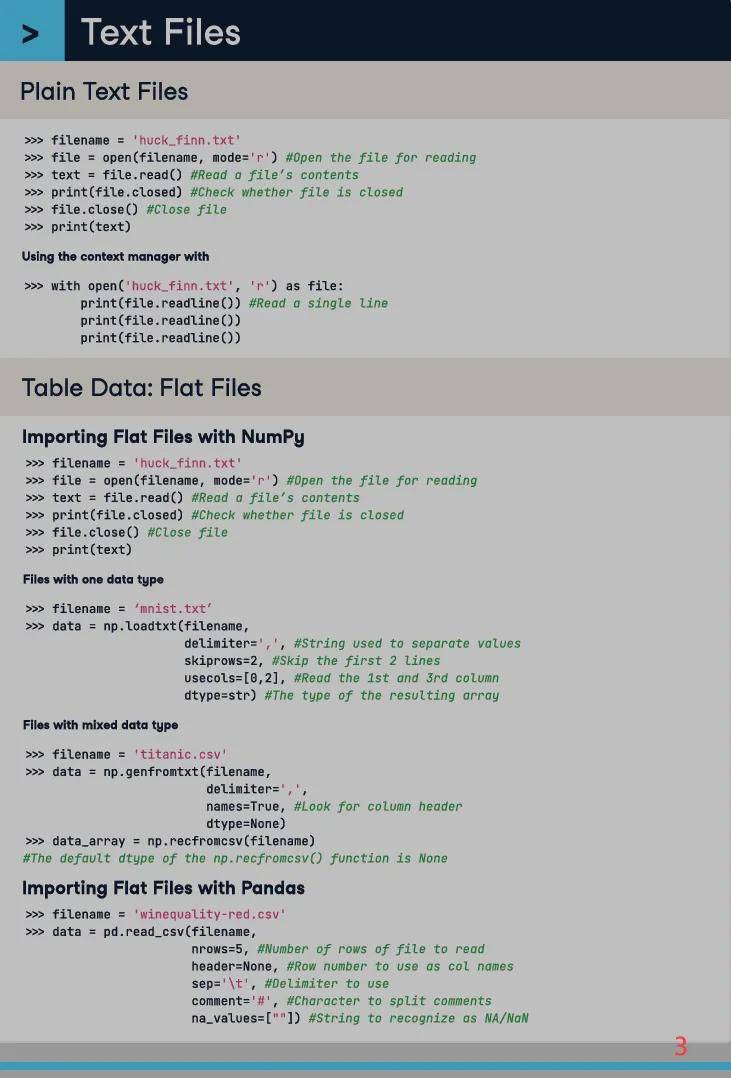 python从8种外部数据源导入数据的方法一览表