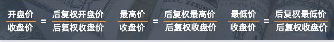 复权不复权天差与地别如何最准确的计算股票前后复权价附代码