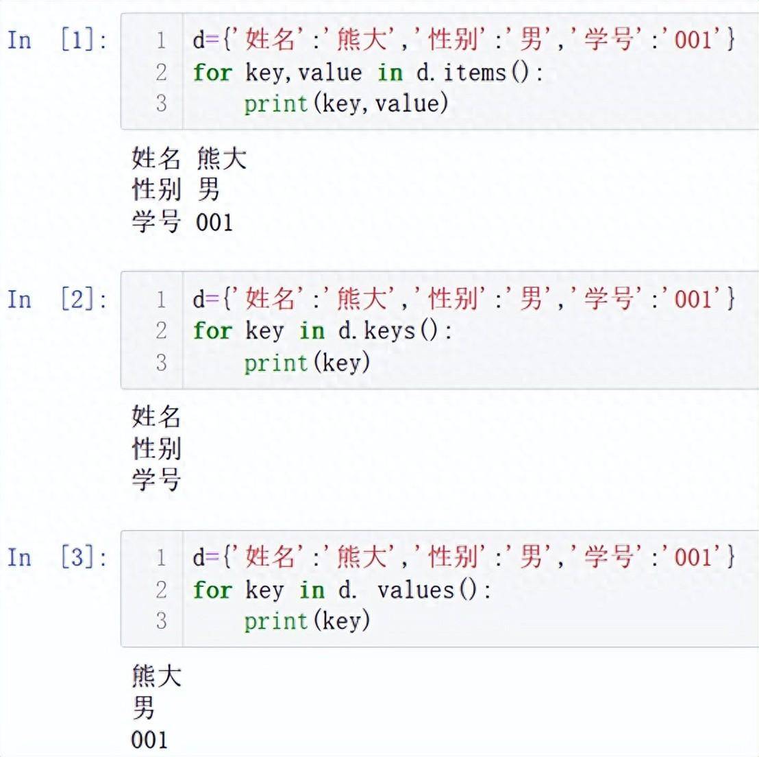 简单学Python字典的操作3遍历字典