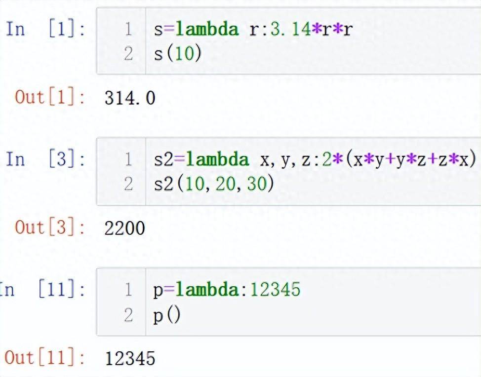 简单学Python匿名函数lambda