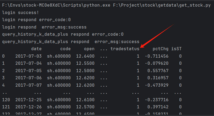 python量化编程4根据股票代码获取股票价格等数据