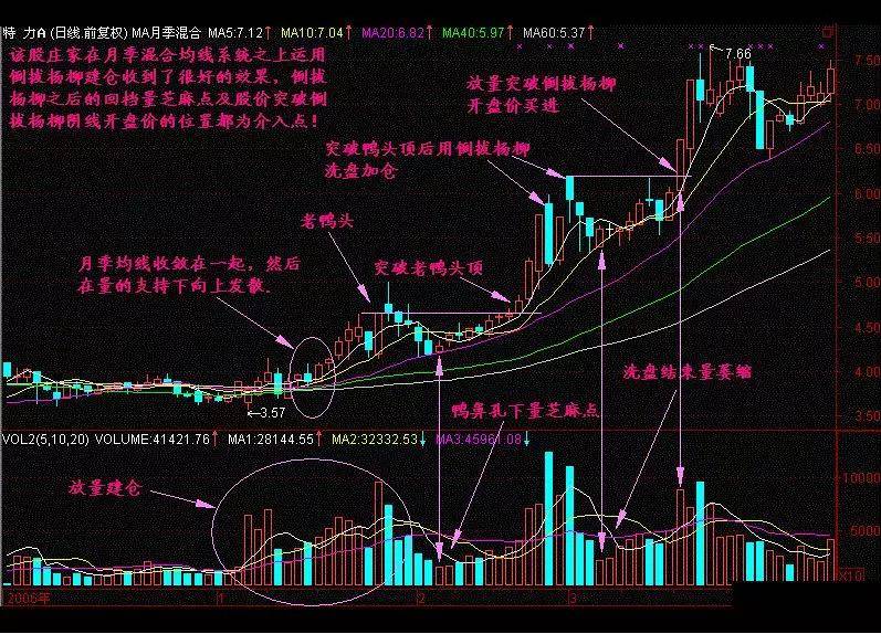 一旦股票出现长阴倒拔杨柳形态股价一飞冲天不下万次检验