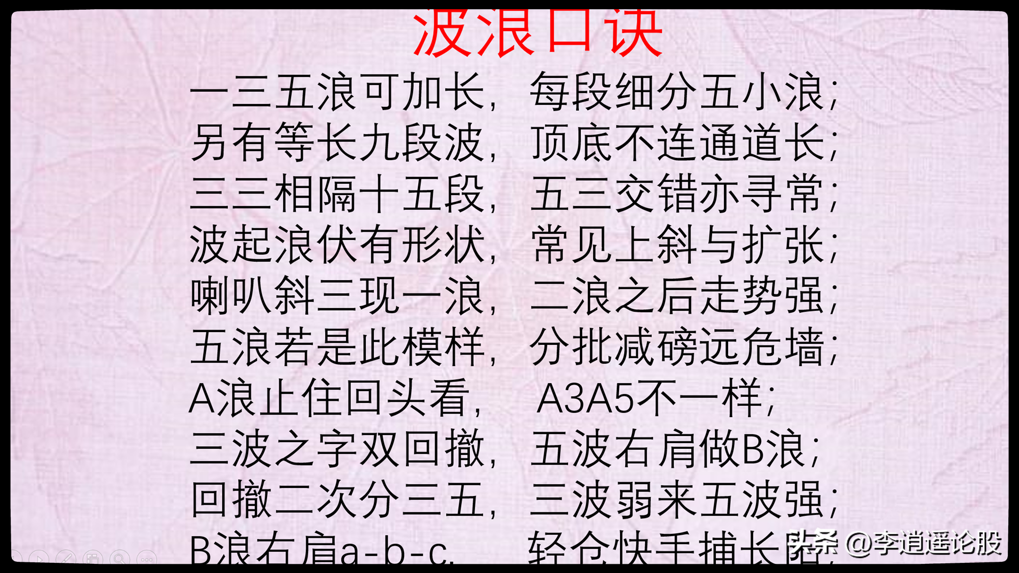 A股最全口诀