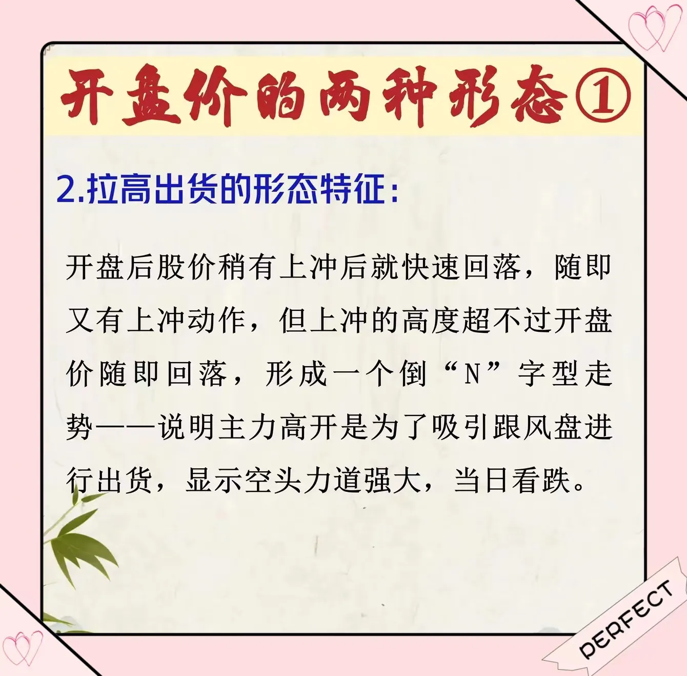 开盘盘口语言