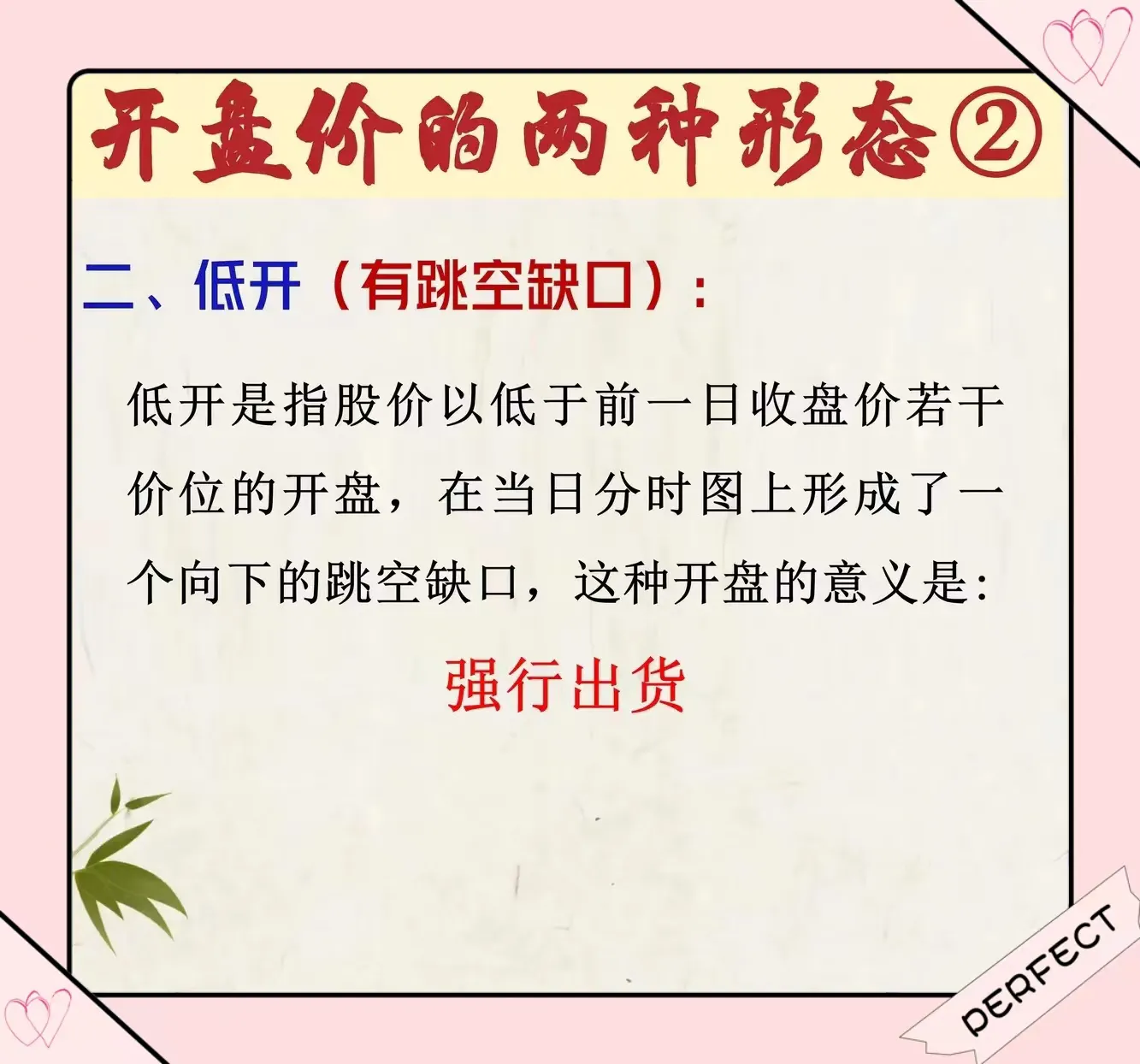 开盘盘口语言