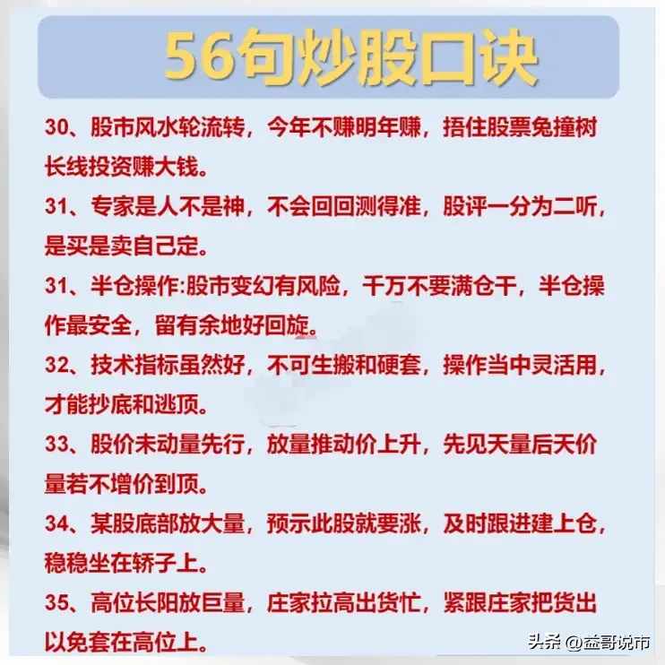 分享炒股心得