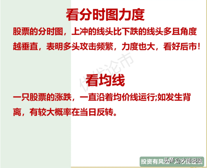 看盘小诀窍