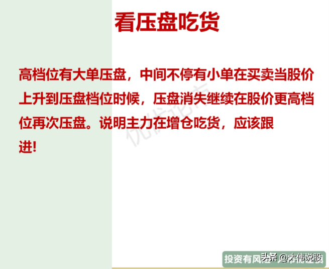 看盘小诀窍