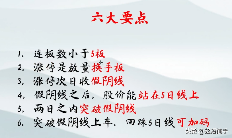 涨停假阴线