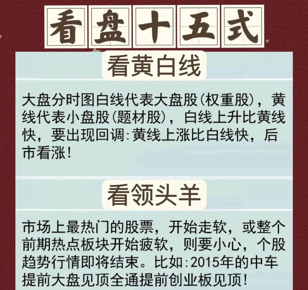 看盘十五式