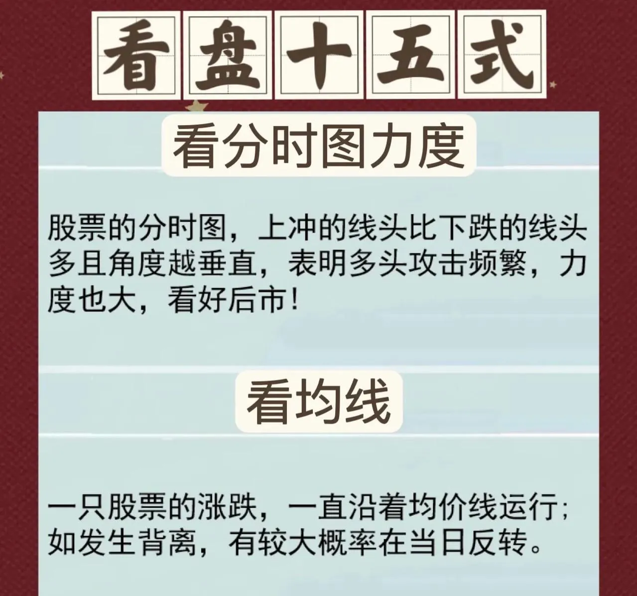 看盘十五式