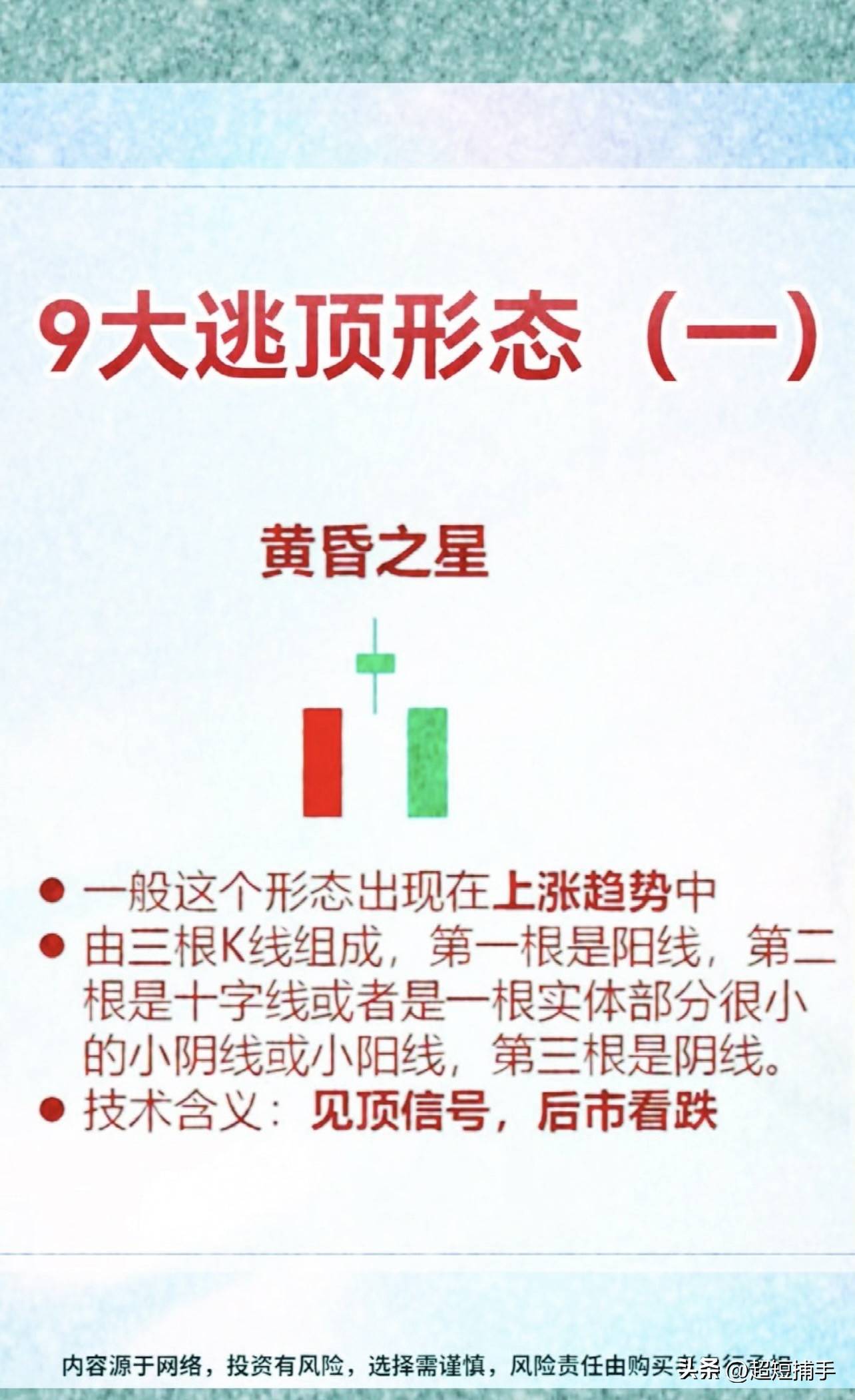 9大逃顶形态