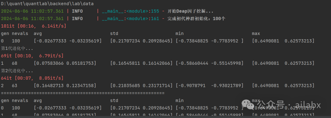 deap：多股票多维度遗传算法因子挖掘，可以整合chatGPT。
