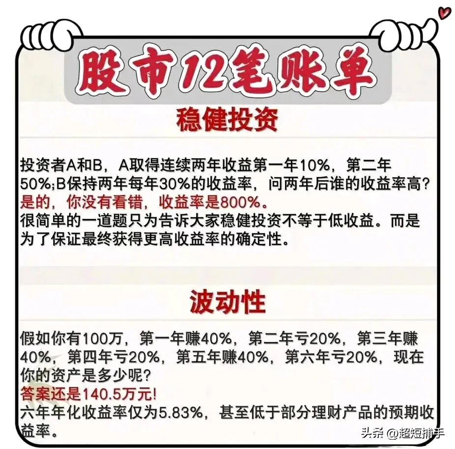 股市12笔账单