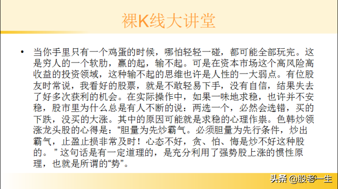 研究K线不断提高看盘选股技能