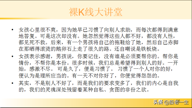 K线在看盘选股的重要性