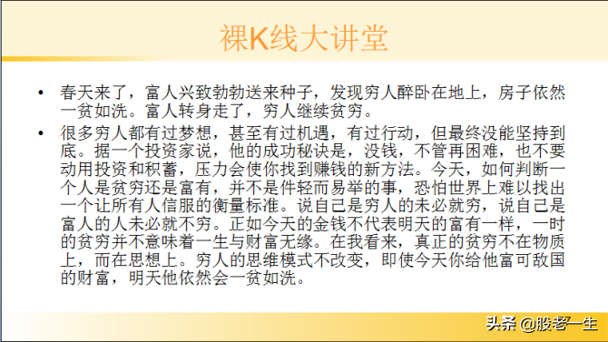 K线在看盘选股的重要性
