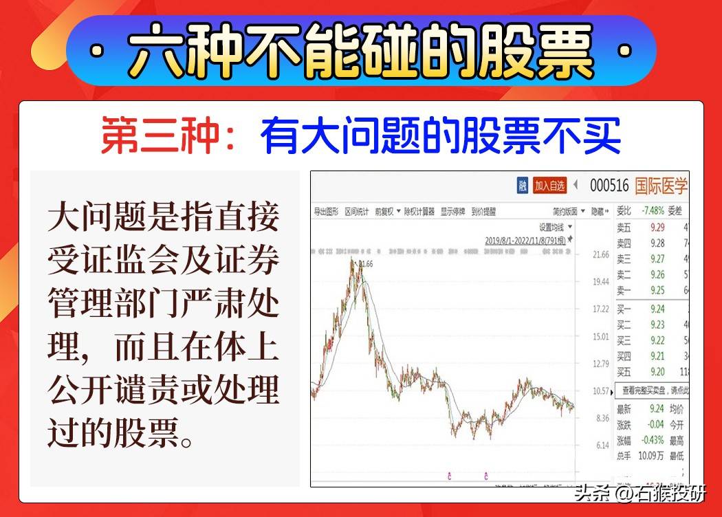 六种不能碰的股票