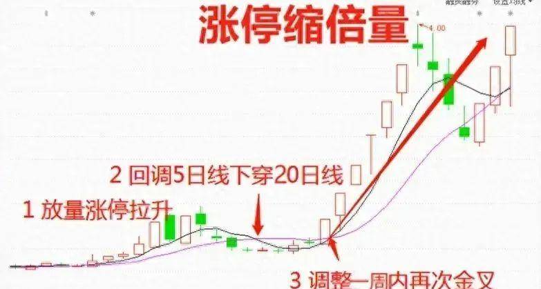 中国股市学会涨停缩倍量形态耐心捂着坐等主力拉升!