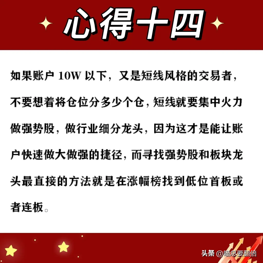 炒股心得分享