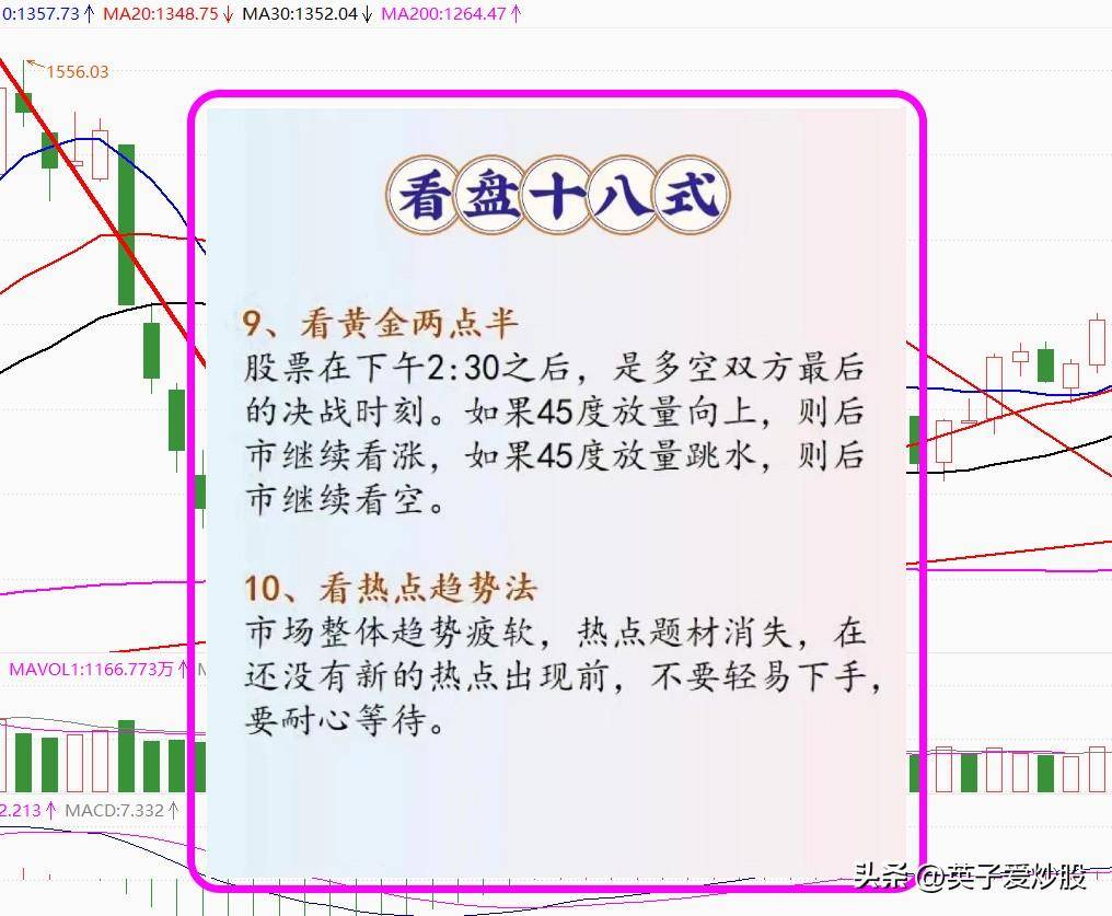 股市风向标的秘密武器看盘18招