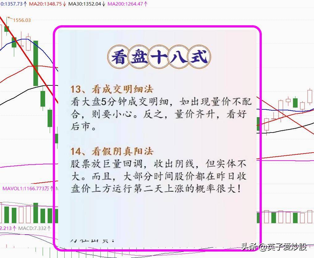 股市风向标的秘密武器看盘18招