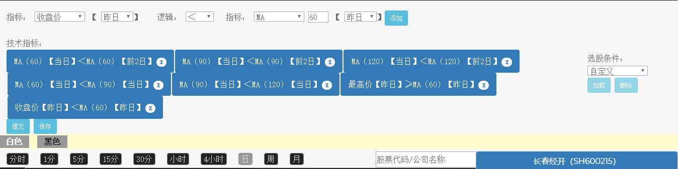 一分钟量化选股第三节趋势条件量化进阶篇
