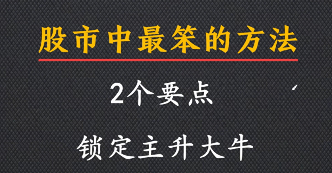 在中国股市中最笨的一个方法却能实现复利分享给有缘人!