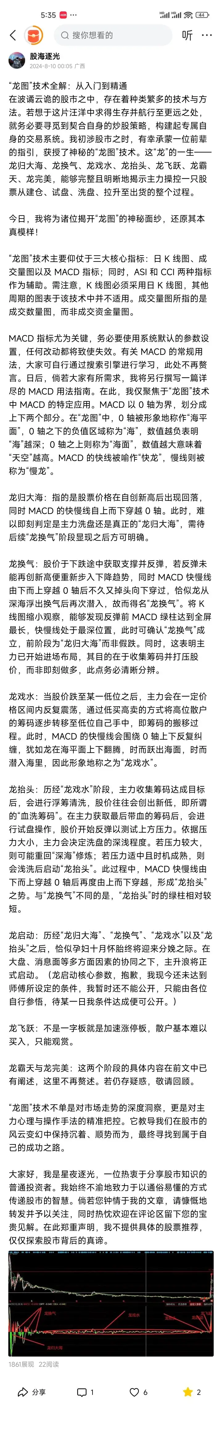龙图技术小白的股市人生之指标之王MACD灵魂用法615