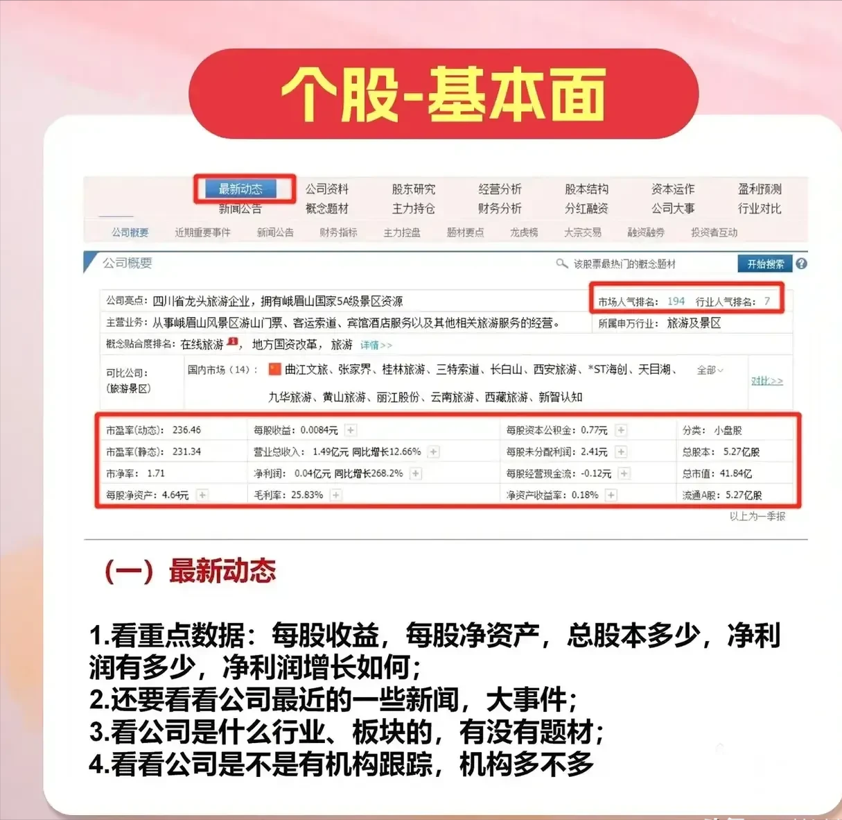 你必须学会的选股框架学会不求人