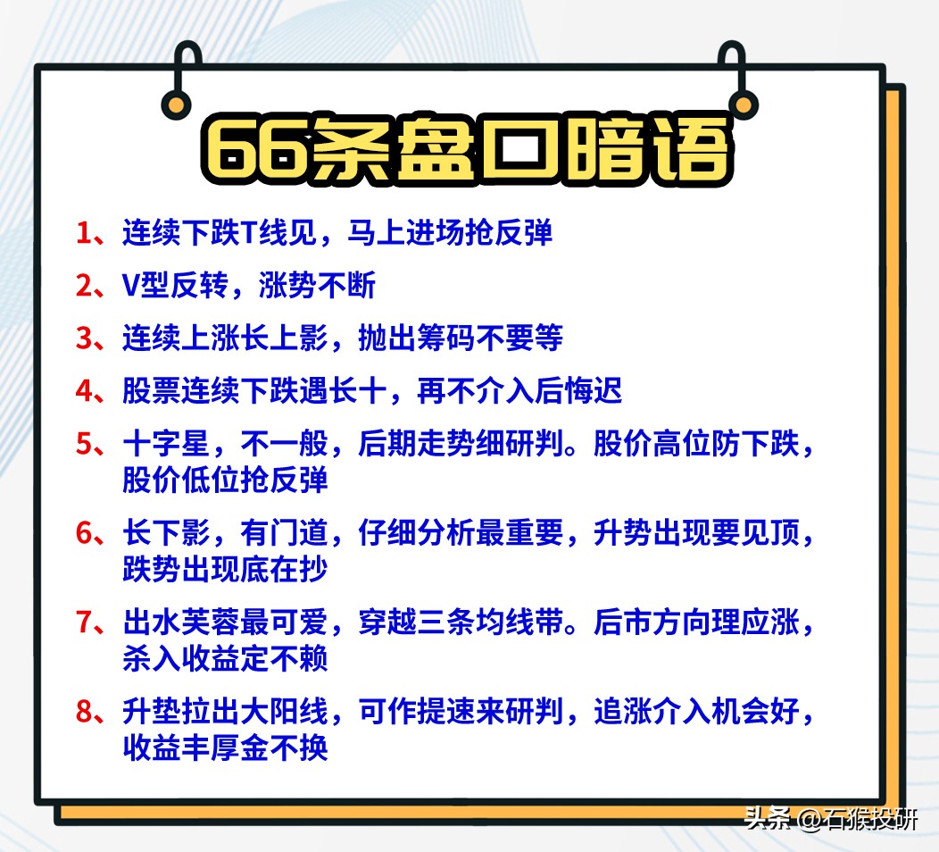 炒股暗语