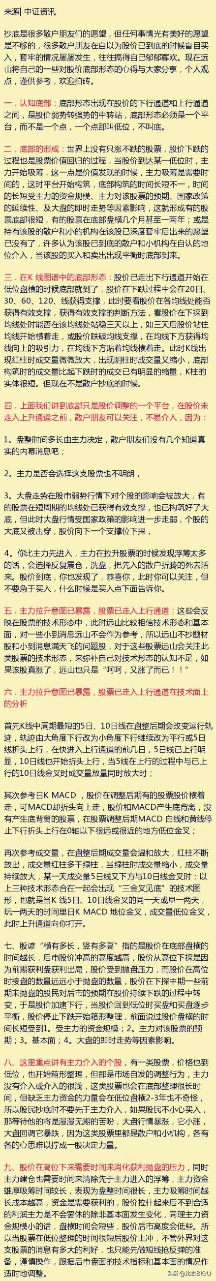 虽然你总抄底但你未必知道什么是真正的抄底看看牛人怎么做的