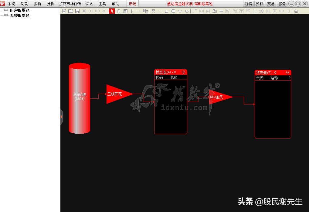 通达信使用技巧三策略股票池
