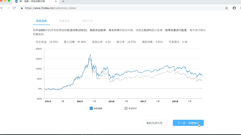 第一指数如何一键生成你的SmartBeta指数